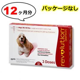 レボリューション中型犬用(体重9.1〜18.2kg)　4箱　(パッケージなし)
