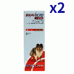 ブラベクトトリウノ >5kg-10kg | 3錠x2箱 | ノミ | マダニ | フィラリア