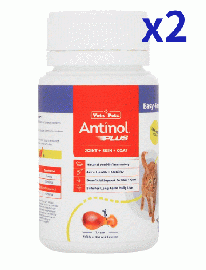 アンチノールプラス|60錠x2本|猫用|関節|皮膚|被毛|心血管|腎臓|脳