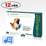 【ノミダニ駆除・フィラリア予防】レボリューション大型犬用(体重18.2〜38.6kg)　4箱