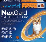 ネクスガードスペクトラ | 超小型犬 | 2-3.5kg | 6錠 | フィラリア | ノミダニ駆除