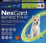 ネクスガードスペクトラ | 中型犬用 | 7.5-15kg | 予防 | 3錠入