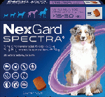 ネクスガードスペクトラ | 大型犬用 |15-30kg | 6錠 | ノミダニ | フィラリア