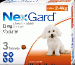 ネクスガード 11mg | 超小型犬用 | 2-4kg | 3錠入