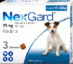 ネクスガード 28mg | 小型犬用 | 4-10kg | 3錠入