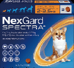 ネクスガードスペクトラ | 超小型犬用 | 2-3.5kg | 予防 | 3錠入