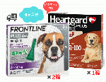 ハートガードプラスとフロントライン セット | L | 大型犬用 | 6ヶ月分 | パッケージなし
