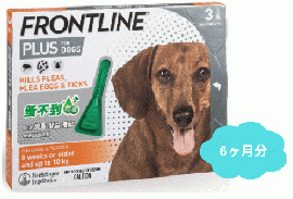 フロントラインプラス | 小型犬用 | 10kg以下 | 6本入 | パッケージなし