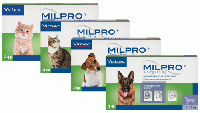 ミルプロ(Milpro) | 小型猫用 | 0.5-2kg | ビルバック | フィラリア
