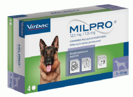 ミルプロ(Milpro)|中型犬 | 大型犬 | 5-25kg | ビルバック | フィラリア