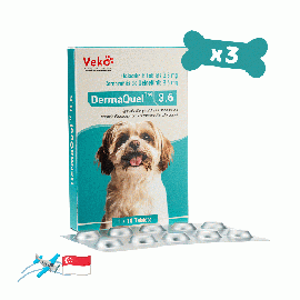 ダーマキル 3.6mg 犬用10錠x3箱 | アポキル ジェネリック | アトピー