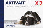 アクティベート | AKTIVAIT | 中型犬用 | 大型犬 |脳 | シニア|60錠x2箱