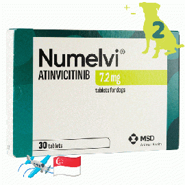 ヌメルビ 7.2mg 30錠x2箱 | アチンビシチニブ | 犬| 皮膚炎 | かゆみ | 炎症