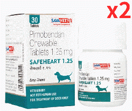セーフハートチュアブル | 犬用 | 1.25mg | 30錠x2 | 心臓