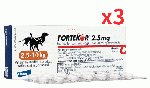 フォルテコール 2.5mg | 犬 | 猫 |28錠 | 2.5-10kg | 3箱