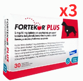 フォルテコールプラス 5mg+10mg | 30錠 | 犬 | 3箱