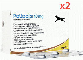 パラディア 10mg | 犬用 | 20錠| 2箱 | 肥満細胞腫