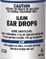 トロイ イリウム イヤードロップス 20ml | 2本 | 耳ダニ | 真菌 | 感染症