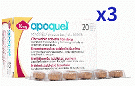 アポキル チュアブル錠 | 16mg | 犬用 | 20錠 | 3箱