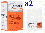 カルダリス 2.5mg/20mg | 30錠x2 | 犬用 | うっ血性心不全 | 慢性変性性弁膜症